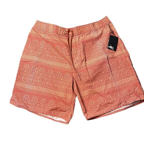 Toes On The Nose Floater Orange Board Shorts - Picture 1 of 10